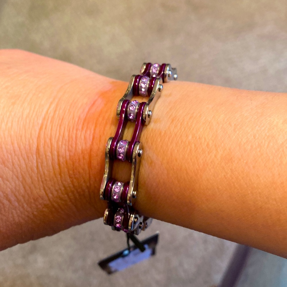 Hair Glove bike chain bracelet